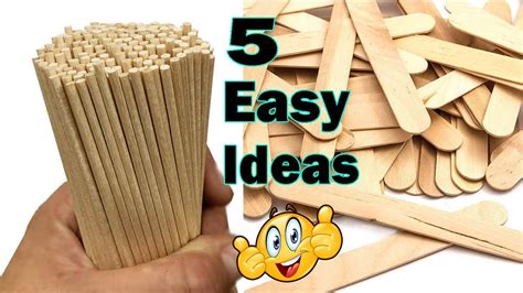 Diy 5 Easy Ideas From Wooden Sticks Wooden Stick Crafts Home