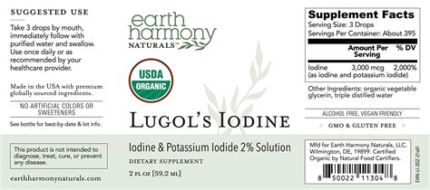 Snapklik Organic Lugols Iodine Iodine And Potassium Iodide 2