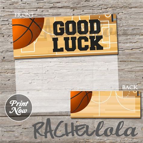 Basketball Team Player Birthday Party Printable Favor Bag Or Goodie