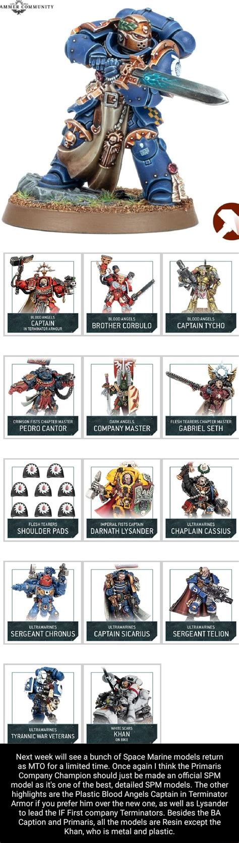 Ammer Community Li Blood Angels Captain In Terminator Armour Blood