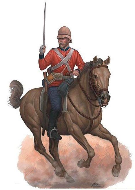 Zulu War 1879 Colonial British Dragoons Although Cavalry Was Still