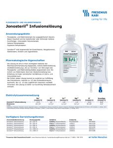 Subkutane Balancierte Infusionstherapie Mit Jonosteril