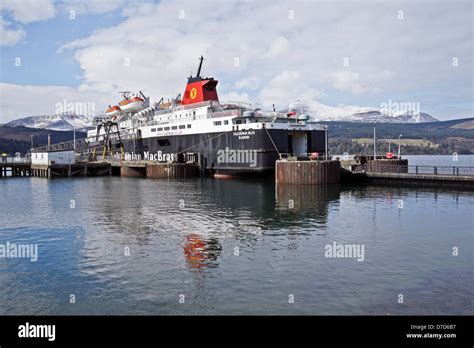 Caledonian Macbrayne Car And Passenger Ferry Caledonian Isles Moored At