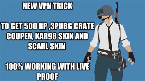 NEW VPN TRICK TO GET KAR98 ANS SCARL SKIN FREE 100 WORKING YouTube