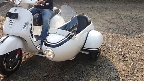 Vespa Piaggio Gts150 Iget With Sidecar Youtube