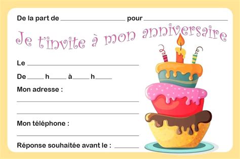 Carte D Invitation Anniversaire 8 Ans Arouisse