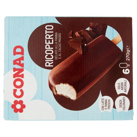 Ricoperto Gelato Panna E Cacao Conad Online Conad