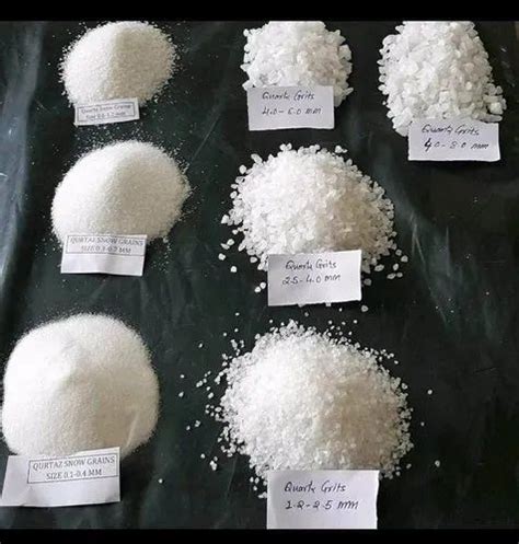 Bulk Supply Of Granular Super White Quartz Silica Sand Standard Export