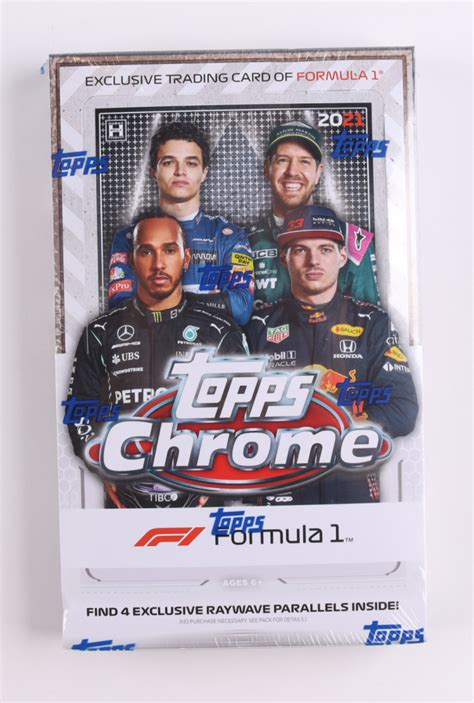 2021 Topps Chrome Formula 1 Racing Hobby Lite Box With 16 Packs