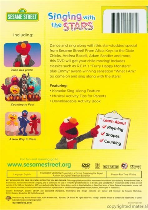 Sesame Street Singing With The Stars Repackage Dvd Dvd Empire