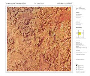 ESA Topographic Map Of Mars At 1 200 000