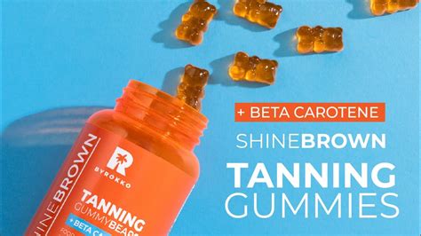 Shine Brown Beta Carotene Tanning Gummies Youtube