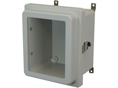 Allied Moulded AM1086RLW 10x8x6 NEMA 4X Fiberglass Enclosure With