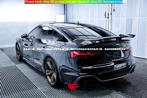 Carbon Fiber Color Trunk Spoiler Wing For 2018 2022 Audi B9 A5 S5 Rs5