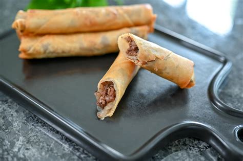 Lebanese Beef Spring Rolls Simply Lebanese