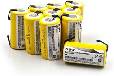 Amazon YUTSUJO 5 Pack Sub C 1 2V 2000mAh Ni CD SC Rechargeable