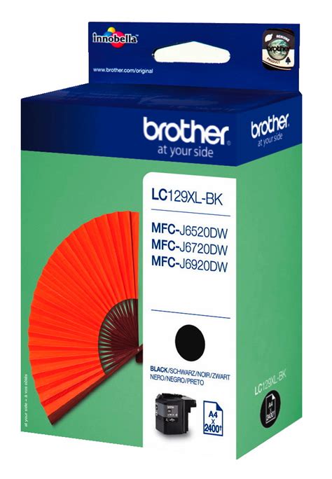 Brother Druckerpatrone Tinte LC 129 XL BK Black Schwarz