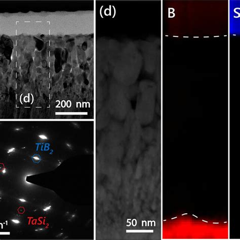 Tem Analysis Of Ti Ta Si B Coating Oxidized In