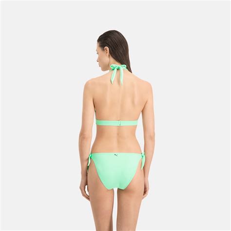 Puma Swim Women Side Strap Bikini Bottom Mint