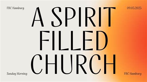 A Spirit Filled Church Youtube