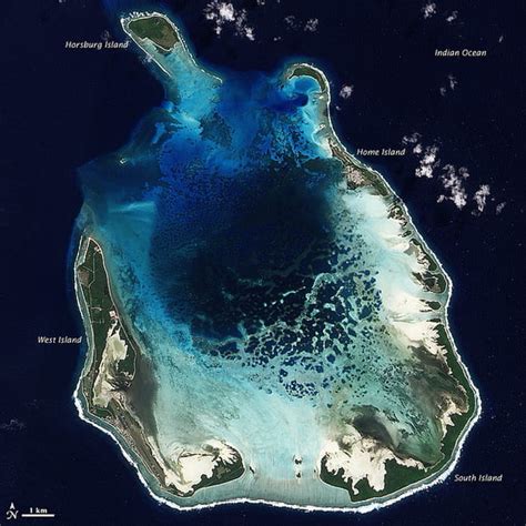 Les îles Cocos Dans Locéan Indien