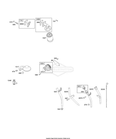 Briggs And Stratton 303447 1068 E2 Parts Diagram For Lubrication