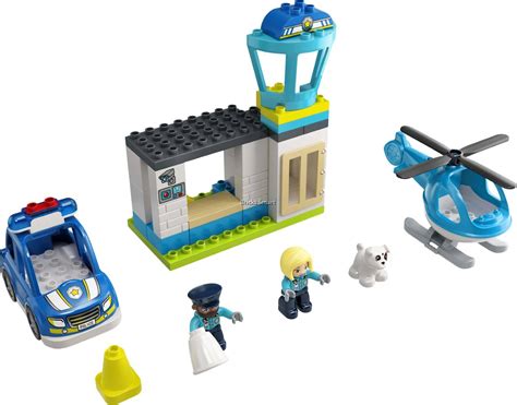 10959 Lego Duplo Police Station And Helicopter 40 Pieces