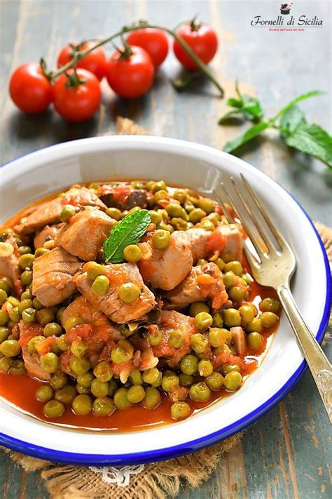 Tonno Con Salsa Piselli E Menta Fornelli Di Sicilia