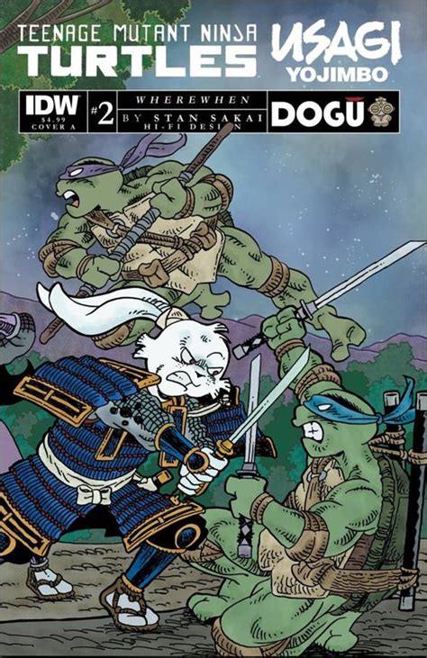 Teenage Mutant Ninja Turtles Usagi Yojimbo Wherewhen Issue 2 Stan Sakai Cover