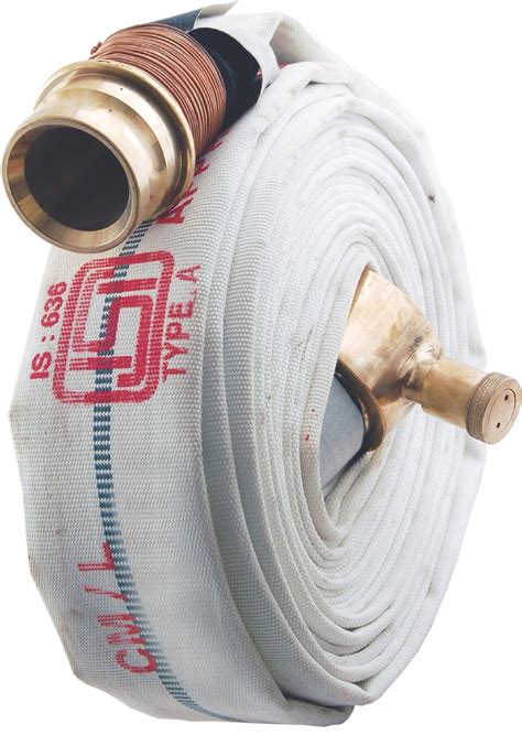 AAAG RRL Fire Hose Pipe 15 Mtr With Male And Female SS 316 Coupling RRL