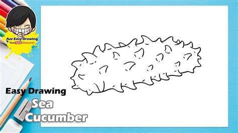 Easy Drawing Sea Cucumber Youtube