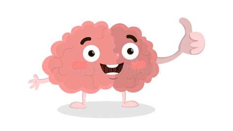 Brain Thumb Up Stock Vector Illustration Of Critical