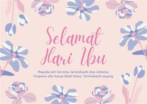 Detail Contoh Kartu Ucapan Selamat Hari Ibu Koleksi Nomer