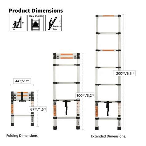 Telescopic Ladders Equal Portable And Compact Steps Telescopic