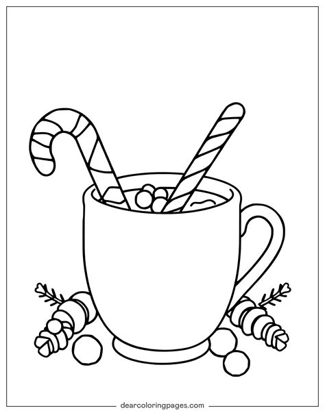 Hot Cocoa Coloring Pages Free Printable Coloring Pages