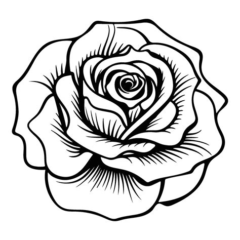 Rose Icon Simple Rose Blossom Illustration 26721907 Vector Art At