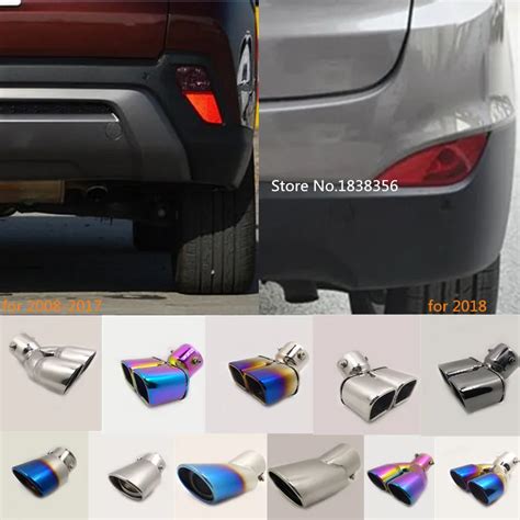 For Hyundai IX35 2008 2009 2010 2011 2012 2013 2014 2018 car cover muffler exterior end pipe ...