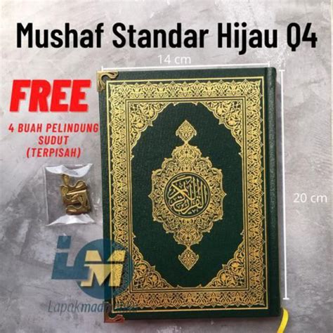 Jual Al Quran Hafalan Mushaf Standar Hijau Q Original Cetakan