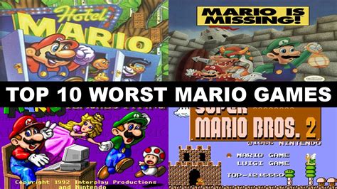 Top 10 Worst Mario Games YouTube