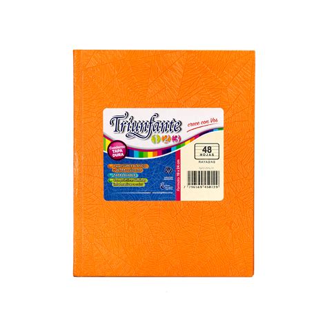 CUADERNO TRIUNFANTE T D X 100HR NARANJA 316128 COMERCIAL SUMA