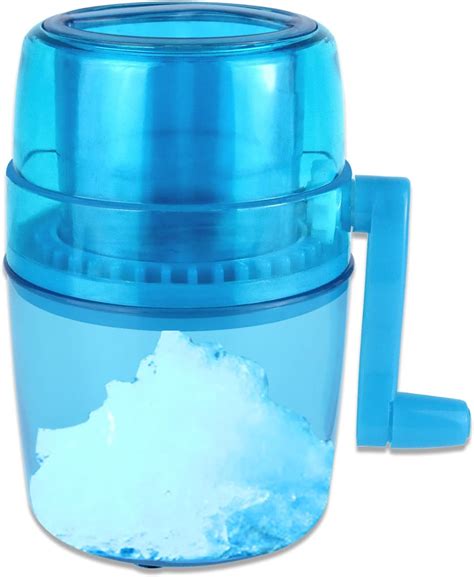 Hand Crank Ice Crusher Snow Cone Machine Household Mini Portable Ice Shaver With