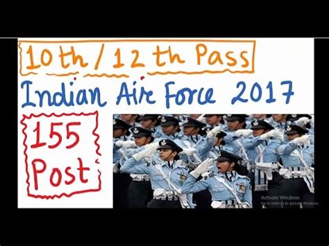 Indian Air Force Recruitment Th And Th Pass