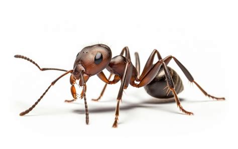 Premium Photo | A close up of a ant on a white background