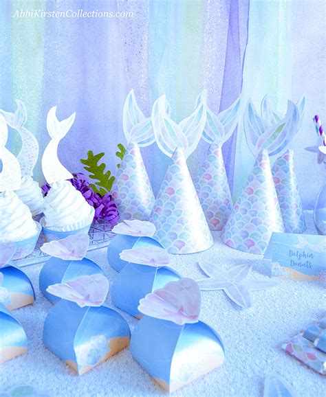 Mermaid Party Ideas DIY Birthday (W. Freebies) - Press Print Party!