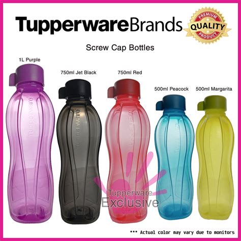 Eco Bottle Screw Cap Tupperware Original Water Bottles Tupperware Botol