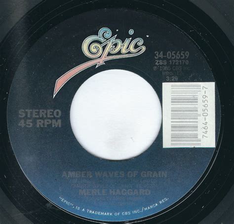 Merle Haggard Amber Waves Of Grain Releases Discogs