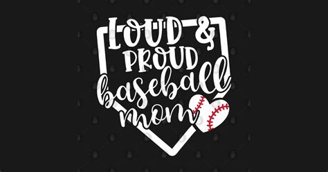 Loud And Proud Baseball Mom Cute Loud And Proud Baseball Mom Magnet