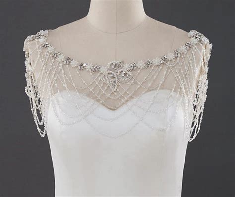 2020 Wedding Bridal Shawl Jacket Bolero Wrap Crystal Rhinestone Pearls