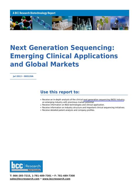 Next Generation Sequencing: Emerging Clinical Applications and Global ...