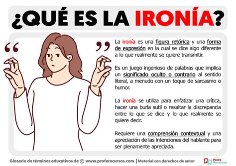 Qué es la Ironía Definición de Ironía